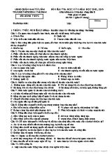 Đề kiểm tra học kỳ II môn Giáo dục công dân Lớp 8 - Đề số 1 - Năm học 2018-2019 - Trường THCS Đoàn Thị Điểm (Có đáp án)